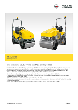 Tandem-Vibrowalzen Wacker Neuson RD 16-100