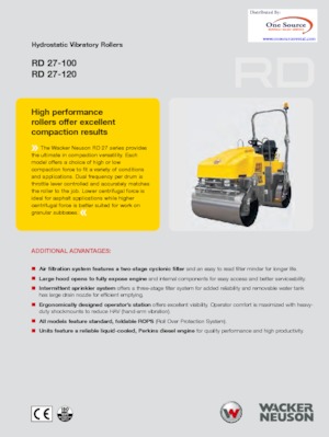 Tandem-Vibrowalzen Wacker Neuson RD45-140 C