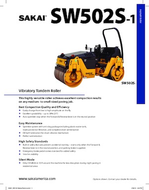 Tandem-Vibrowalzen Sakai SW502W-1 