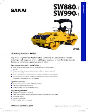 Tandem-Vibrowalzen Sakai SW880
