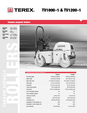 Tandem-Vibrowalzen Terex TV 1200-1