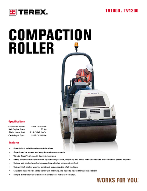 Tandem-Vibrowalzen Terex TV 1200