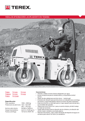 Tandem-Vibrowalzen Terex TV 900