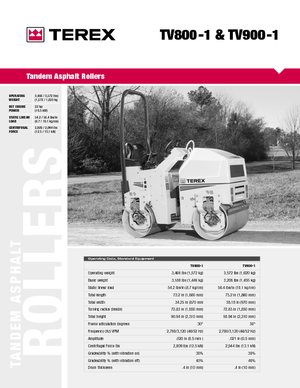 Tandem-Vibrowalzen Terex TV 900