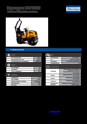 Tandem-Vibrowalzen Dynapac CC 1000