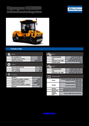 Tandem-Vibrowalzen Dynapac CC 3300
