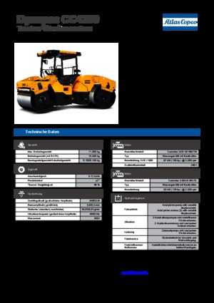 Tandem-Vibrowalzen Dynapac CC 4200