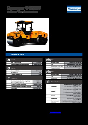 Tandem-Vibrowalzen Dynapac CC 5200