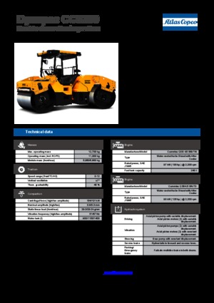 Tandem-Vibrowalzen Dynapac CC 5200