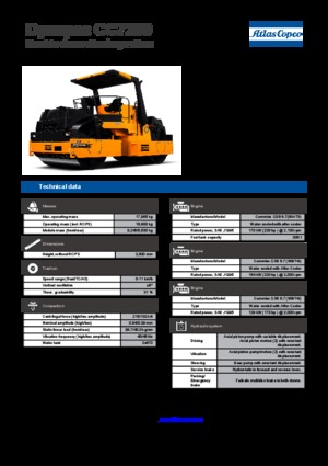 Tandem-Vibrowalzen Dynapac CC 7200