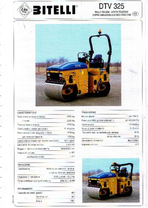 Tandem-Vibrowalzen Bitelli DTV 325