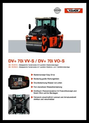 Tandem-Vibrowalzen Hamm DV+ 70i VO-S