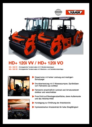 Tandem-Vibrowalzen Hamm HD+ 120 VV