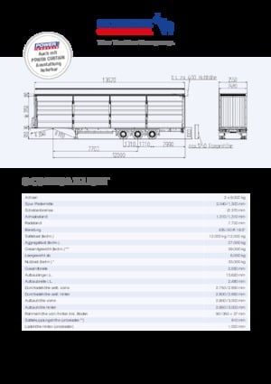 Schiebeplanen Plateausattelanhänger Schmitz Cargobull S.CS MEGA X-LIGHT