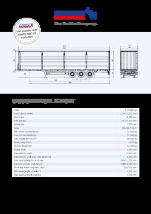 Schiebeplanen Plateausattelanhänger Schmitz Cargobull S.CS UNIVERSAL X-LIGHT