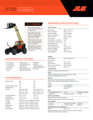 Teleskopen starr JLG 2733