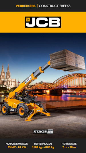 Teleskopen starr JCB 540-180 Hi-Viz 