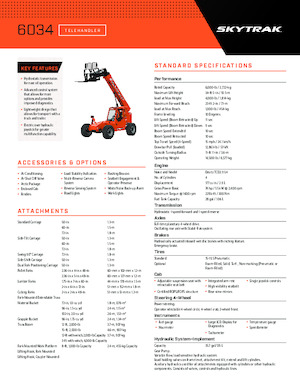 Teleskopen starr JLG 6034