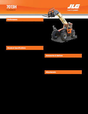 Teleskopen starr JLG 7013H