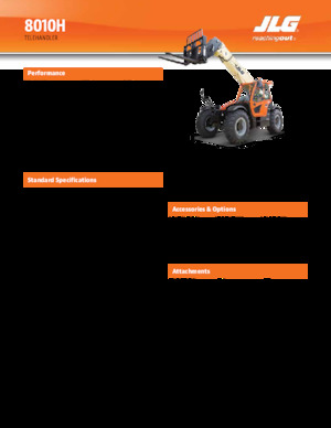 Teleskopen starr JLG 8010H