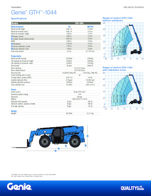 Teleskopen starr Genie GTH-1044