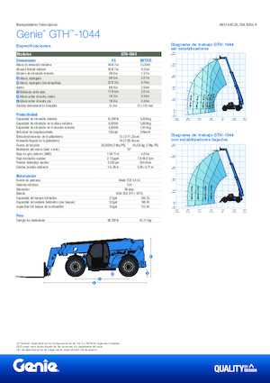 Teleskopen starr Genie GTH-1044