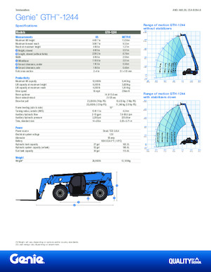 Teleskopen starr Genie GTH-1244
