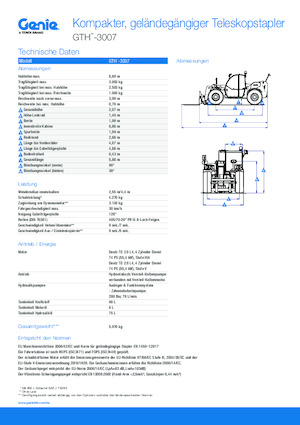 Teleskopen starr Genie GTH-3007