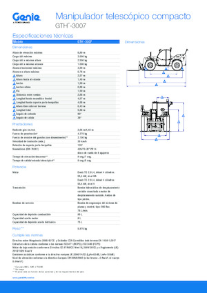 Teleskopen starr Genie GTH-3007