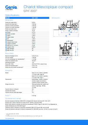 Teleskopen starr Genie GTH-3007