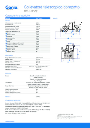 Teleskopen starr Genie GTH-3007