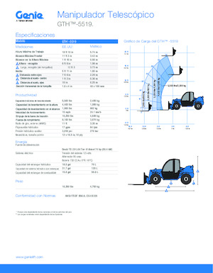 Teleskopen starr Genie GTH-5519 