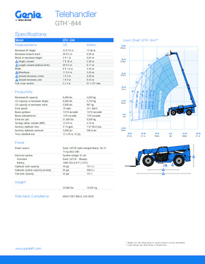 Teleskopen starr Genie GTH-844 