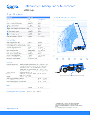 Teleskopen starr Genie GTH-844 