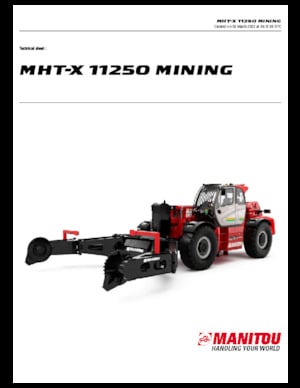Teleskopen starr Manitou MHT-X 11250 Mining