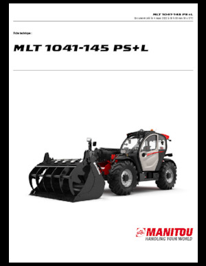 Teleskopen starr Manitou MLT 1041-145 PS+L