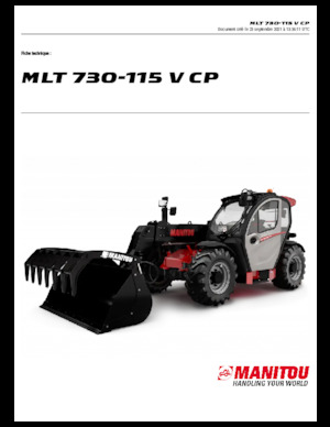 Teleskopen starr Manitou MLT 730-115 V CP