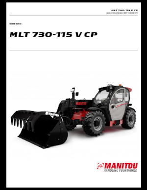 Teleskopen starr Manitou MLT 730-115 V CP