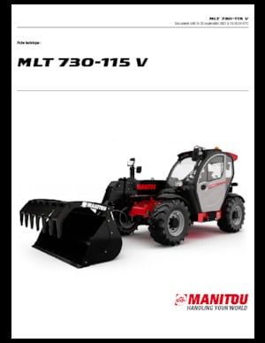 Teleskopen starr Manitou MLT 730-115 V