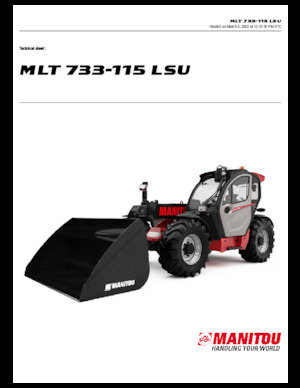 Teleskopen starr Manitou MLT 733-115 LSU