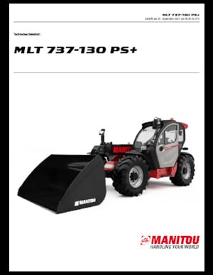 Teleskopen starr Manitou MLT 737-130 PS
