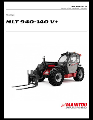 Teleskopen starr Manitou MLT 940-140 V+