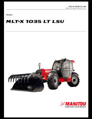 Teleskopen starr Manitou MLT-X 1035 LT LSU
