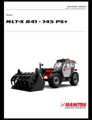 Teleskopen starr Manitou MLT-X 841 - 145 PS+