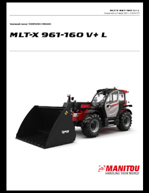Teleskopen starr Manitou MLT-X 961-160 V+ L