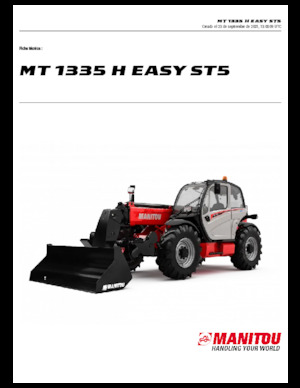 Teleskopen starr Manitou MT 1335 H easy