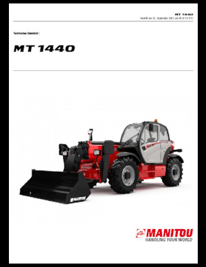 Teleskopen starr Manitou MT 1440