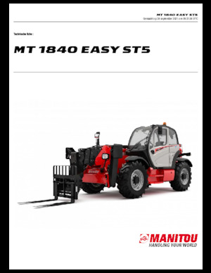 Teleskopen starr Manitou MT 1840 Standard EASY