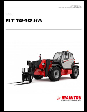 Teleskopen starr Manitou MT 1840 HA