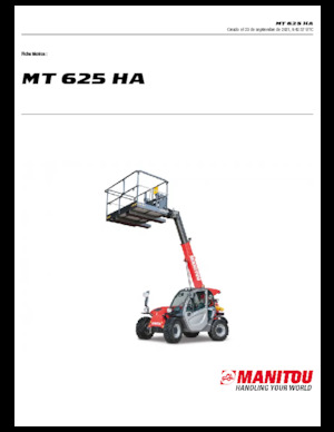 Teleskopen starr Manitou MT 625 HA